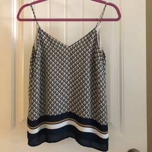 Chiffon Cami with Geometric Pattern